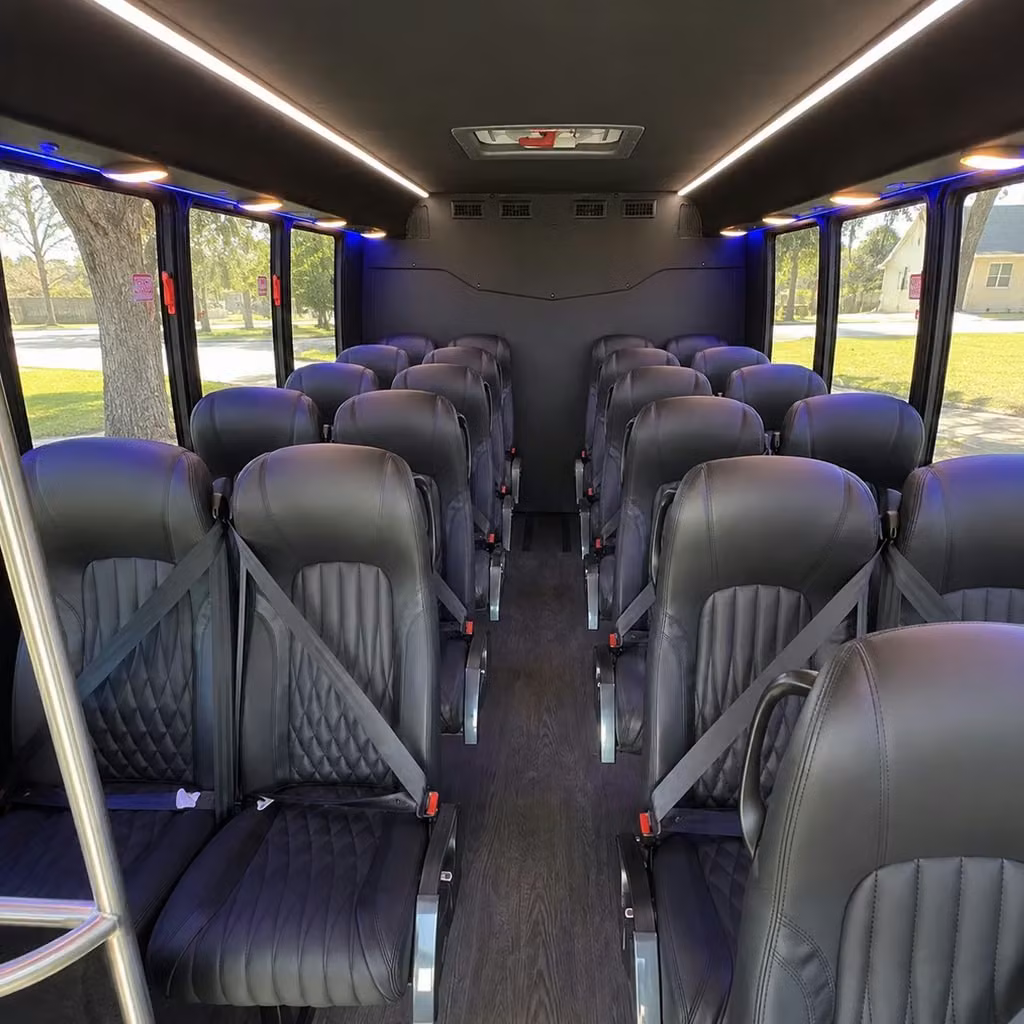 28 passenger minibus interior